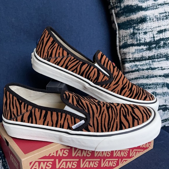 Vans Slip-On Sf Animal Stripes Black Marshmallow WMNS - Picture 8 of 16